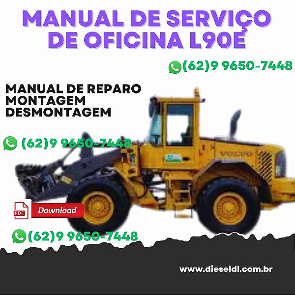 MANUAL DE SERVIÇO  DE OFICINA SISTEMA  ELÉTRICOS CARREGADEIRA L90E VOLVO