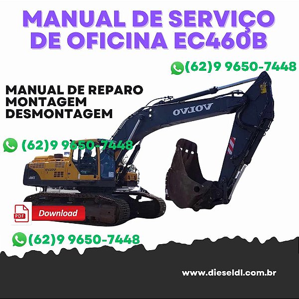 MANUAL DE SERVIÇO  DE OFICINA CIRCUITOS E DIAGRAMAS ESCAVADEIRAS EC330B EC360B EC460B EC700B VOLVO