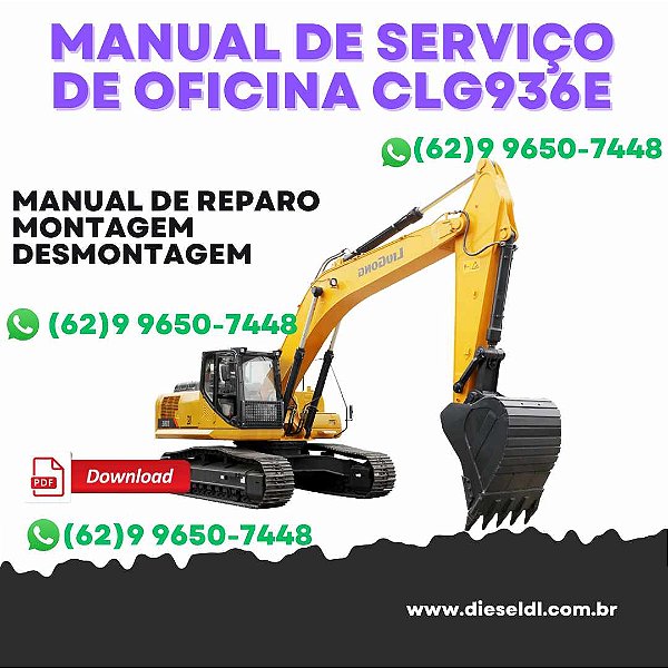 MANUAL DE SERVIÇO DE OFICINA   ESCAVADEIRAS CLG930E CLG936E LIUGONG
