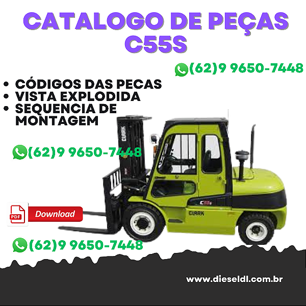 CATÁLOGO DE PEÇAS EMPILHADEIRA C35K C40K C45K C50KL C40 C45 C50S C55SL CLARK