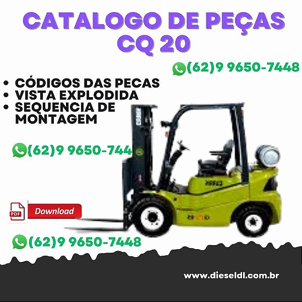 CATÁLOGO DE PEÇAS EMPILHADEIRA  CQ 20 25 30 L G CLARK
