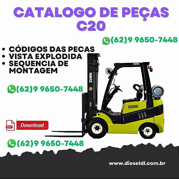 CATÁLOGO DE PEÇAS EMPILHADEIRA  C20 25 30 32 CL CLARK