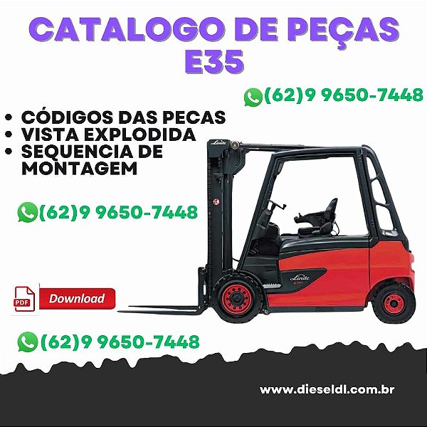 CATÁLOGO DE PEÇAS EMPILHADEIRA E20 E25 E30 E35 LINDE