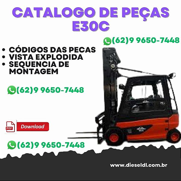 CATÁLOGO DE PEÇAS EMPILHADEIRA E20C E25C E30C LINDE