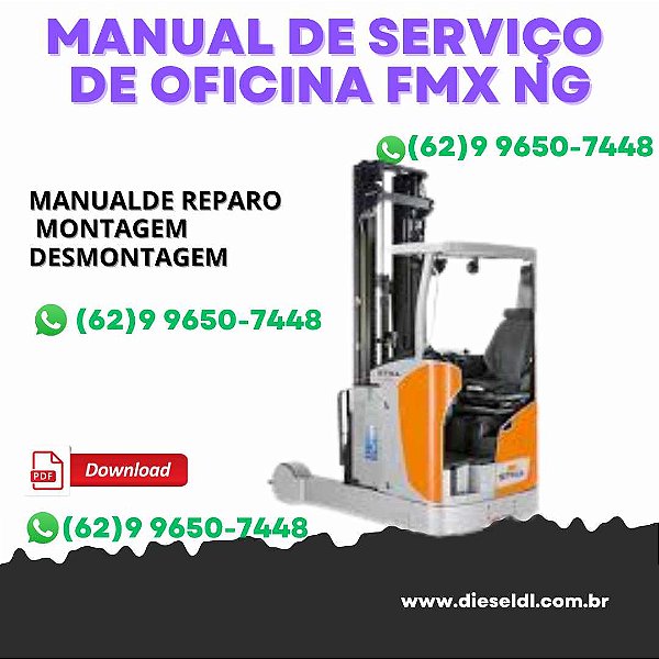 MANUAL DE SERVIÇO DE OFICINA EMPILHADEIRA  FMX NG STILL