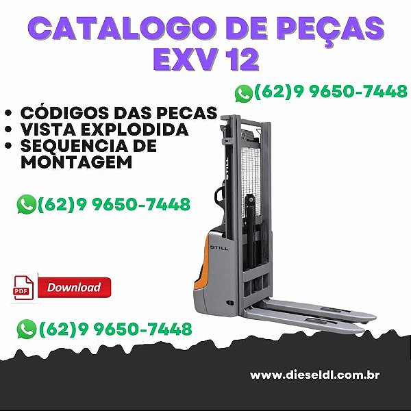 CATÁLOGO DE PEÇAS EMPILHADEIRA  EXV 12 STILL