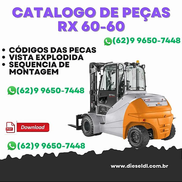 CATALOGO DE PEÇAS  EMPILHADEIRAS  RX60-60 RX60-70 RX60-80 RX60-80/900  STILL