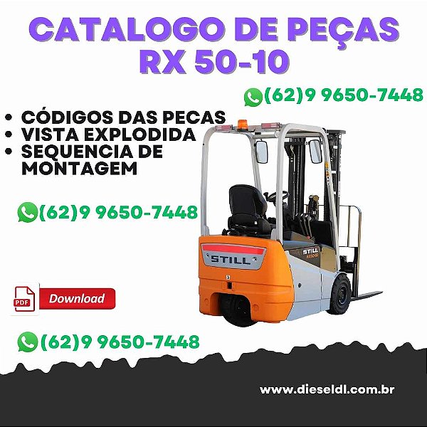 CATALOGO DE PEÇAS  EMPILHADEIRAS  RX50-10 13 15 16  STILL