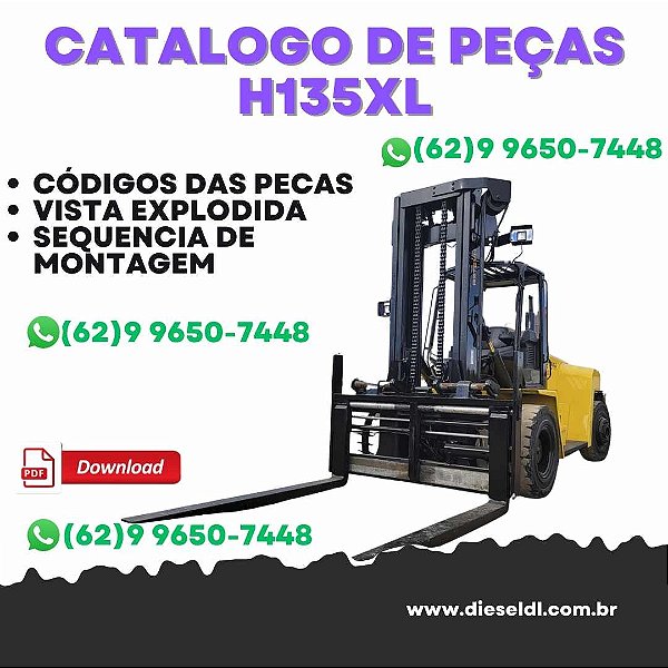 CATALOGO DE PEÇAS  EMPILHADEIRAS   H135XL H155XL HYSTER