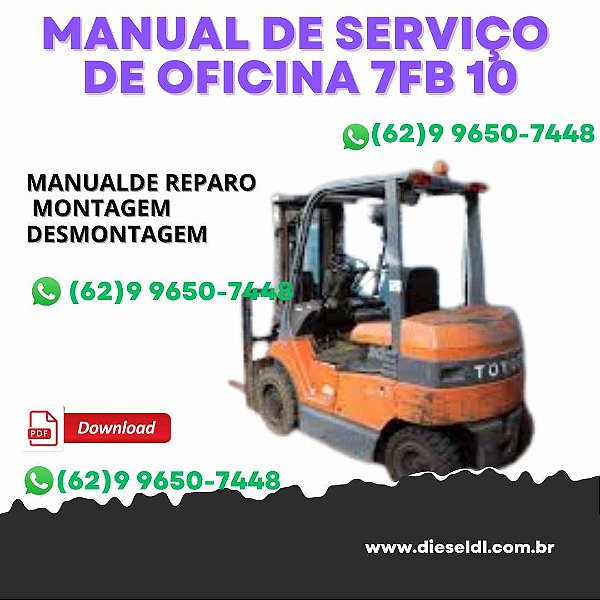 CATALOGO DE PEÇAS  EMPILHADEIRAS 7FB 10 14 15 18 20 25 30 TOYOTA