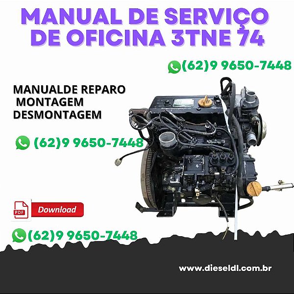 MANUAL DE SERVIÇO DE OFICINA MOTORES  SERIE TNE YANMAR