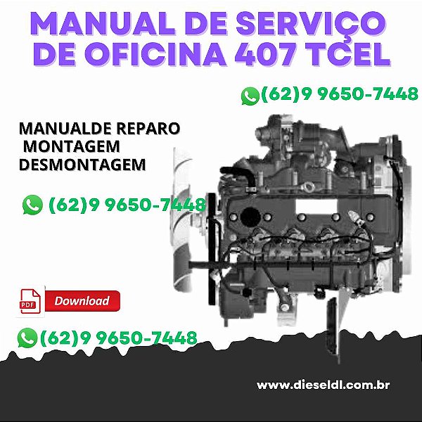 MANUAL DE SERVIÇO DE OFICINA MOTOR SPRINT 407TCE MWM
