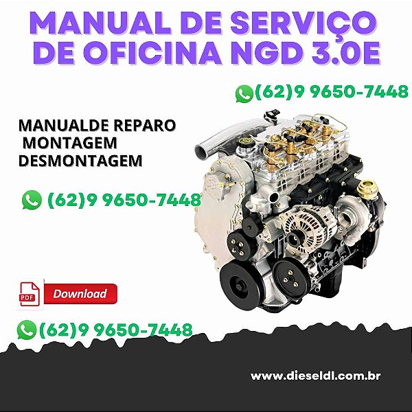 MANUAL DE SERVIÇO DE OFICINA MOTOR  NGD 3.0E INTERNATIONAL