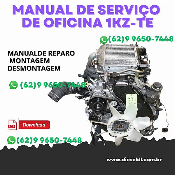 MANUAL DE SERVIÇO DE OFICINA MOTOR 1KZ-TE TOYOTA