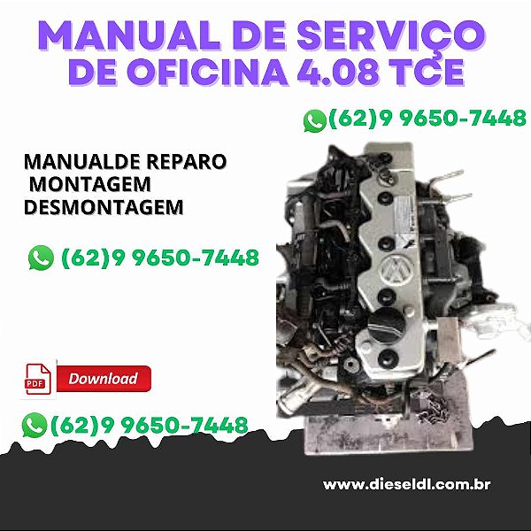 MANUAL DE SERVIÇO DE OFICINA  MOTOR  4.08 TCE MWM