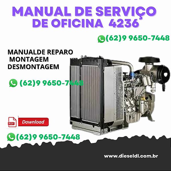 MANUAL DE SERVIÇO DE OFICINA  MOTORES 4236 T4236 INTERNATIONAL