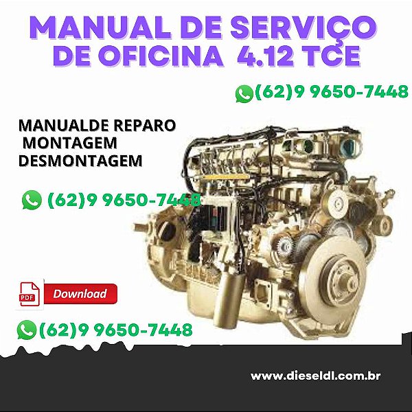 MANUAL DE SERVIÇO DE OFICINA  MOTORES ACTION 4.12TCE 6.12TCE  MWM