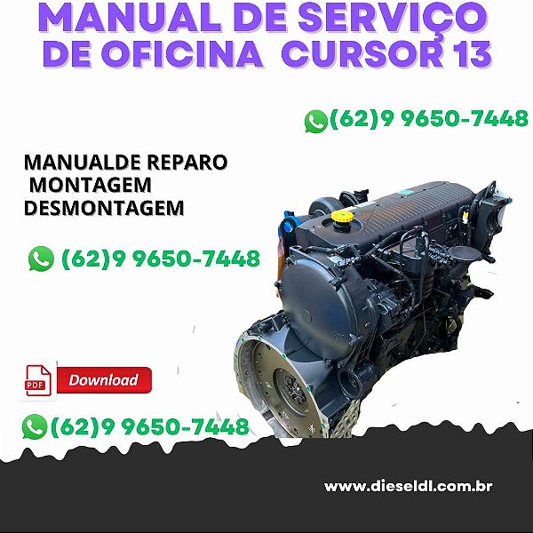 MANUAL DE SERVIÇO DE OFICINA MOTOR CURSOR 13 ESTÁGIO ÚNICO  NEW HOLLAND