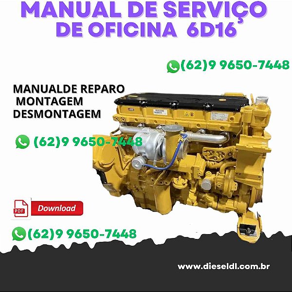 MANUAL DE SERVIÇO DE OFICINA MOTOR D616 CAT