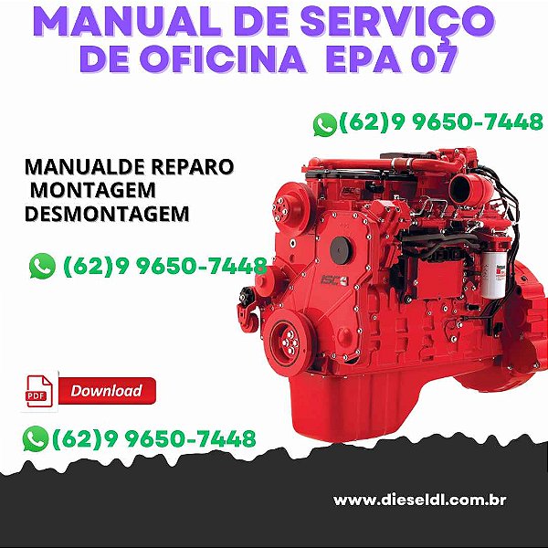MANUAL DE SERVIÇO DE OFICINA MOTOR VOLUME 2 SERIE ISC e ISL CUMMINS