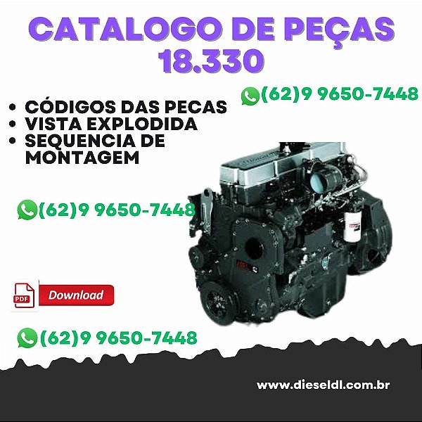 CATÁLOGO DE PEÇAS MOTOR  OT 18-330 EURO V CUMMINS