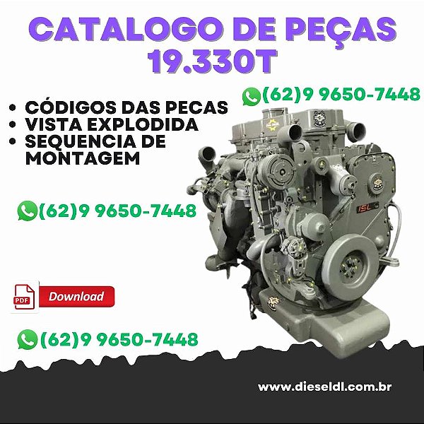CATÁLOGO DE PEÇAS MOTOR ADVANTECH 19-330T 19/25/26-390T CUMMINS