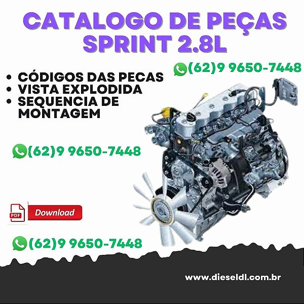 CATÁLOGO DE PEÇAS MOTOR SPRINT 2.8L CUMMINS