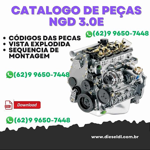 CATÁLOGO DE PEÇAS MOTOR NGD 3.0E CUMMINS