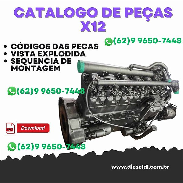 CATÁLOGO DE PEÇAS MOTOR ACTEON X12 MWM