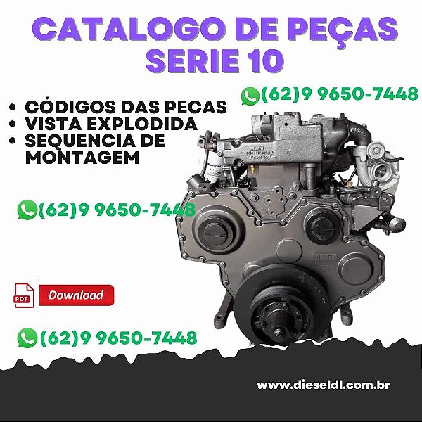 CATÁLOGO DE PEÇAS MOTOR MWM SERIE 10 MWM