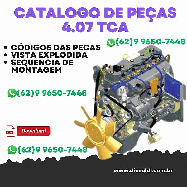 CATÁLOGO DE PEÇAS MOTOR SPRINT 4.07 TCA MWM