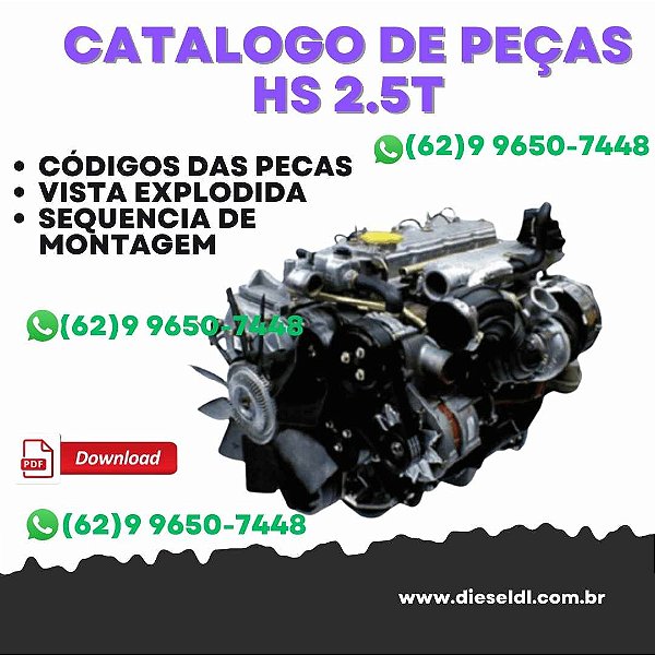 CATÁLOGO DE PEÇAS MOTOR HS 2.5T 2.5TCC  MAXION