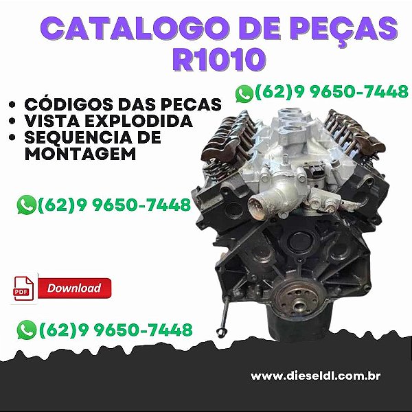 CATÁLOGO DE PEÇAS MOTOR  R1010 2.5L 2.8L 98 99 RANGER
