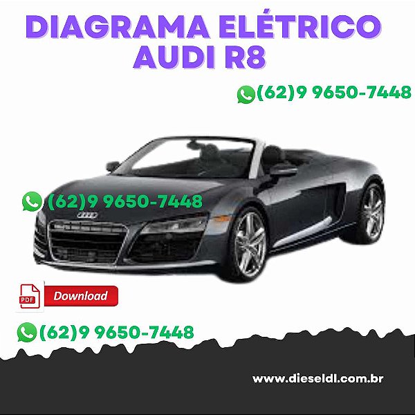 MANUAL SISTEMA ELÉTRICO AUDI R8 SPYDER (4S, 4S3, 4S9) - 2015 a 2017