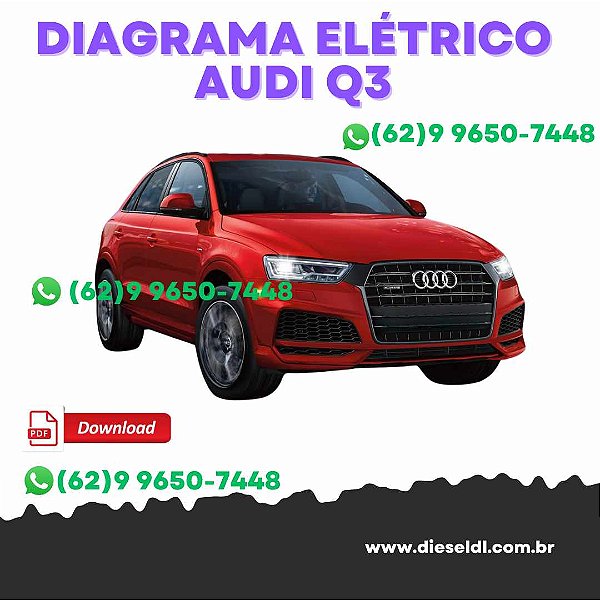 MANUAL SISTEMA ELÉTRICO  AUDI Q3 8U, 84B, 84G, 8UB, 8UG - 2011 A 2018