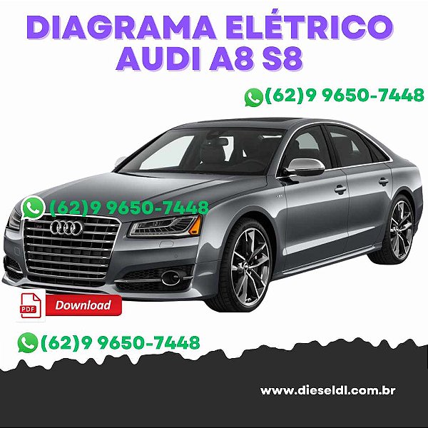MANUAL SISTEMA ELÉTRICO  AUDI A8 S8 (D4 / 4H) - 2010 a 2017