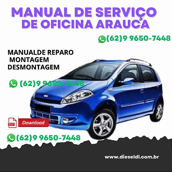 MANUAL DE SERVIÇO DE OFICINA CHERY ARAUCA  2015