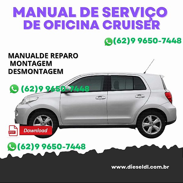 MANUAL DE SERVIÇO DE OFICINA TOYOTA URBAN CRUISER  2006 a 2016