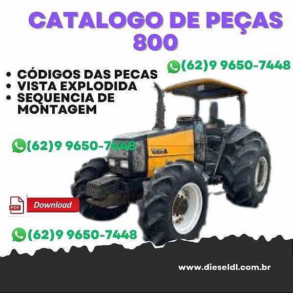 CATÁLOGO PEÇAS TRATORES 800 VALTRA