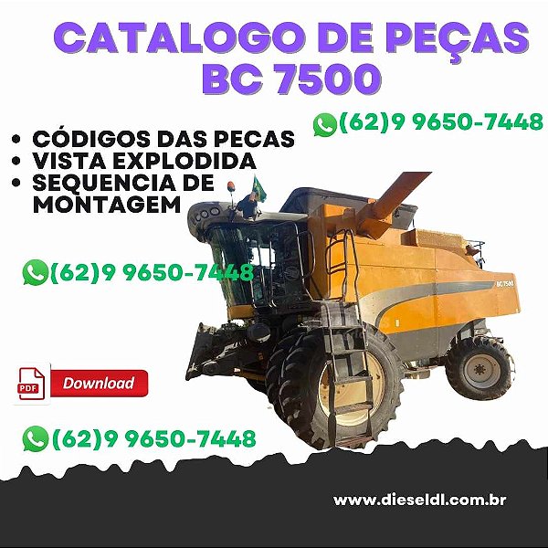 CATÁLOGO PEÇAS COLHEITADEIRAS BC 7500 VALTRA