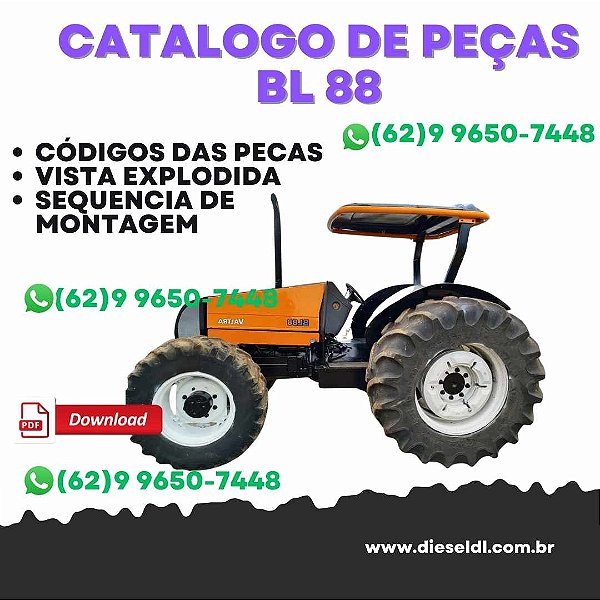 CATÁLOGO PEÇAS TRATOR BL 88 VALTRA