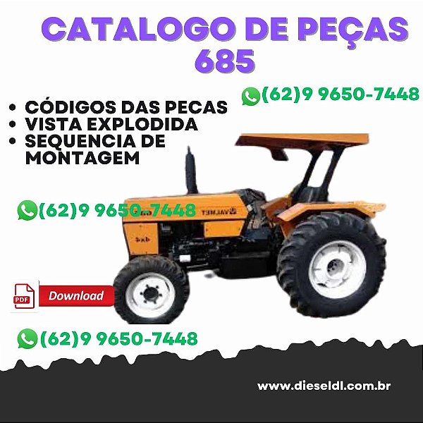 CATÁLOGO PEÇAS TRATOR 685 VALTRA