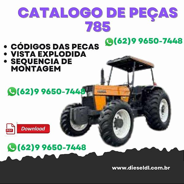 CATÁLOGO PEÇAS TRATOR 785 VALTRA