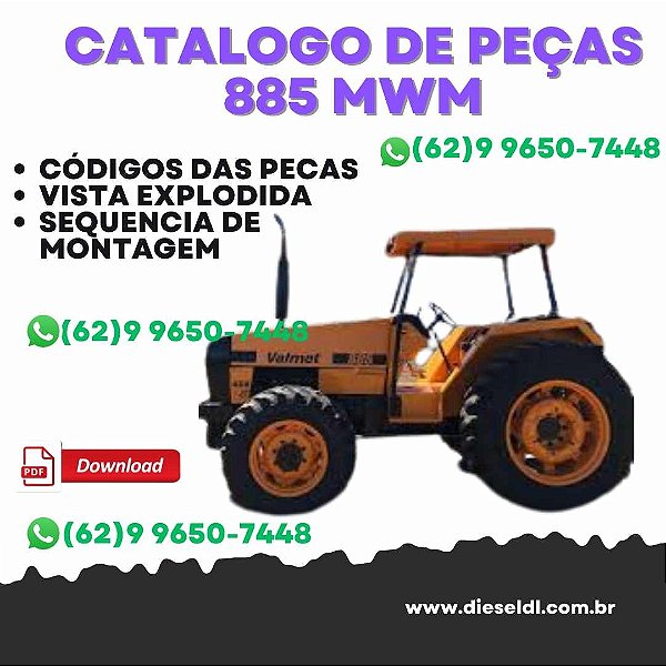 CATÁLOGO PEÇAS TRATOR  885 MWM VALTRA VALMET