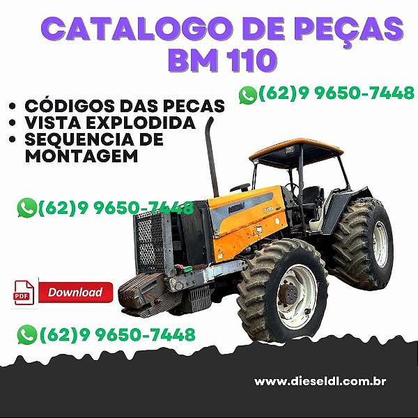 CATÁLOGO PEÇAS TRATOR BM 110 GERAÇÃO 2 VALTRA
