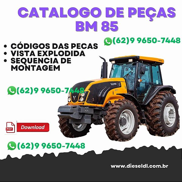 CATÁLOGO PEÇAS TRATOR BM 85 GERAÇÃO 2 VALTRA