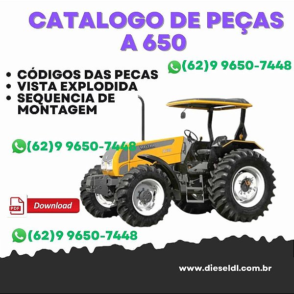 CATÁLOGO PEÇAS TRATOR  A 650 GI VALTRA