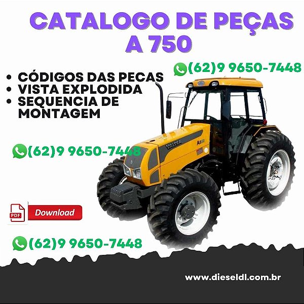 CATÁLOGO PEÇAS TRATOR  A 750 GI VALTRA