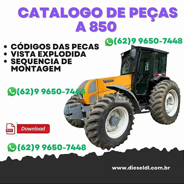 CATÁLOGO PEÇAS TRATOR  A 850 GI VALTRA