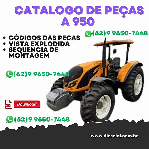 CATÁLOGO PEÇAS TRATOR  A 950 GI VALTRA